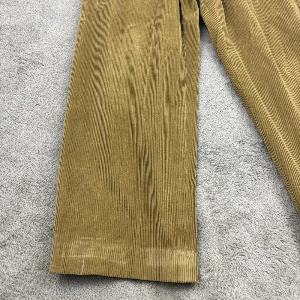 VTG LL Bean Corduroy Natural Fit Pants Mens 34x30 Tan Baggy 90s Skater Gorpcore‎